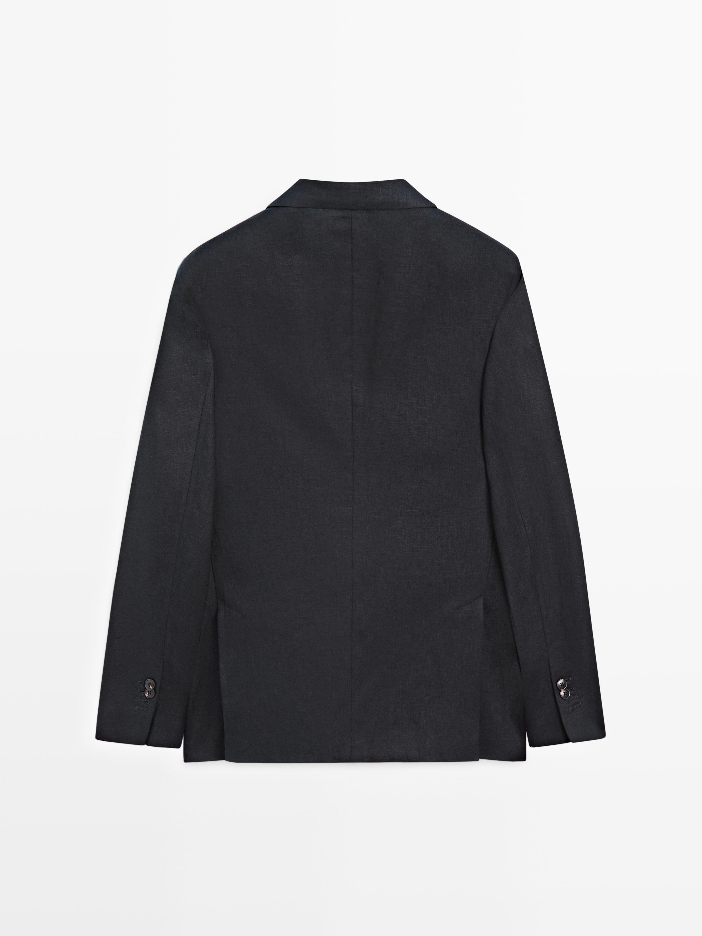 100% linen suit blazer